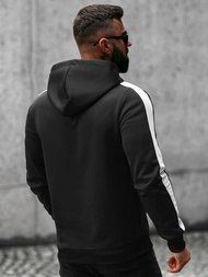 Pánska Mikina Čiernobiela OZONEE O/8B153/3/1