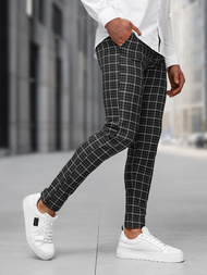 Pánske Chino Nohavice Čierne OZONEE DJ/5515Z