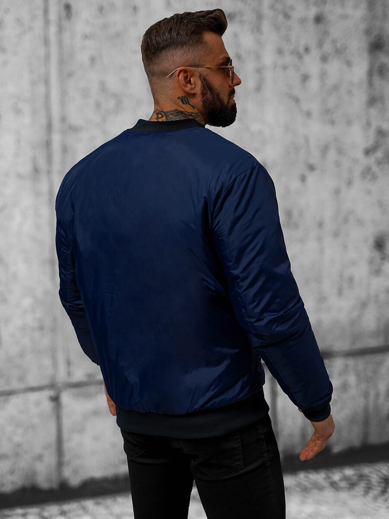 Pánska Bunda Námornícka Modrá OZONEE JS/AK95Z