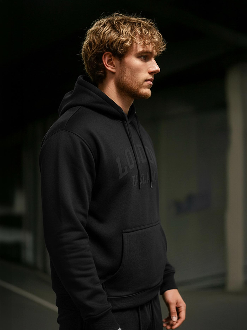 Pánska Mikina Čierna OZONEE JS/8B1986/3