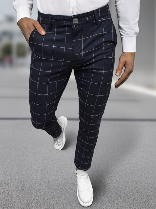 Pánske Chino nohavice modré OZONEE DJ/5505