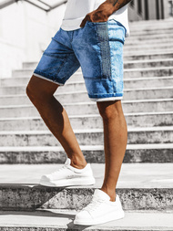 Pánske riflové kraťasy Modré OZONEE RF/HY319