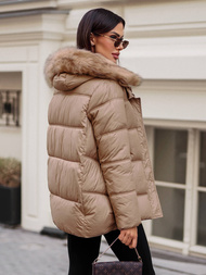 Dámska Zimná Bunda Camelová OZONEE JS/5M3256/84