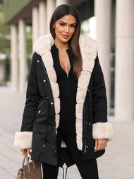 Dámska Zimná Bunda Čierna OZONEE JS/M763/392Z