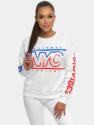 Dámska Mikina Biela OZONEE JS/B26008