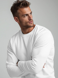 Pánska Mikina Biela OZONEE JS/2001-10Z