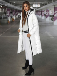 Dámska bunda biela OZONEE JS/5M3233/281