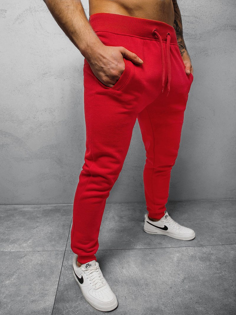 Pánske tepláky Tmavo-Červené OZONEE JS/XW01/59