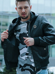 Pánska Bunda Čierna OZONEE N/5003/18Z