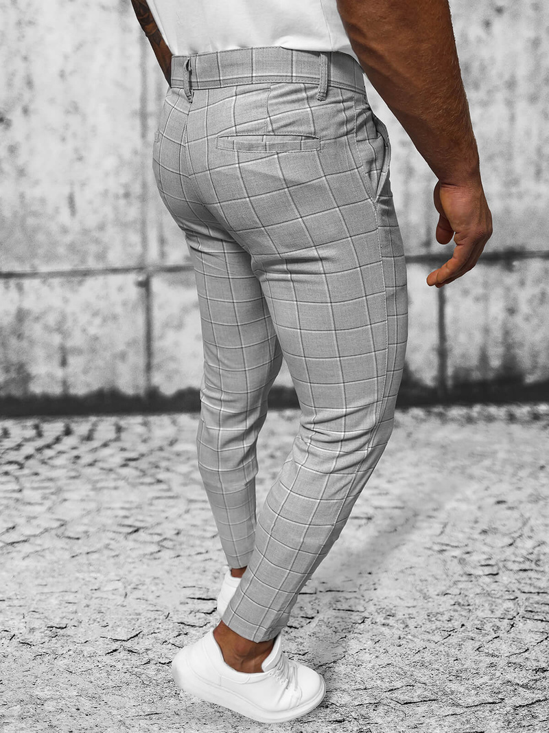 Pánske chino nohavice sivé OZONEE O/3000