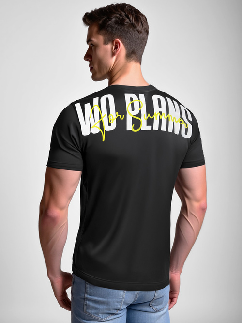 Pánske Tričko Čierne OZONEE O/T1277/3Z