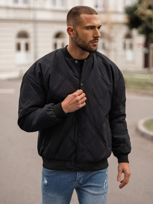 Pánska Bunda Čierna OZONEE JS/84M3020/392Z