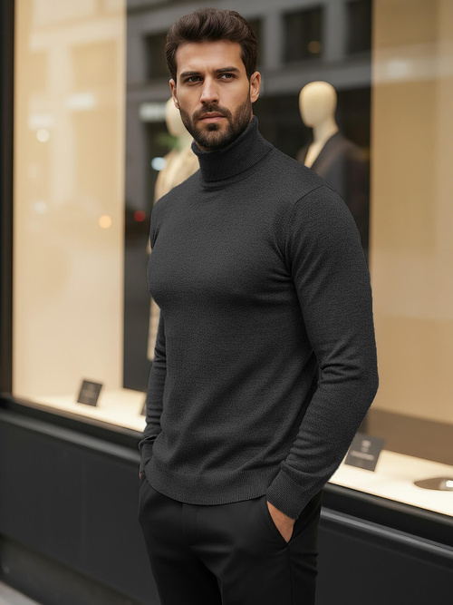 Pánsky Sveter Grafitový OZONEE V/V24504