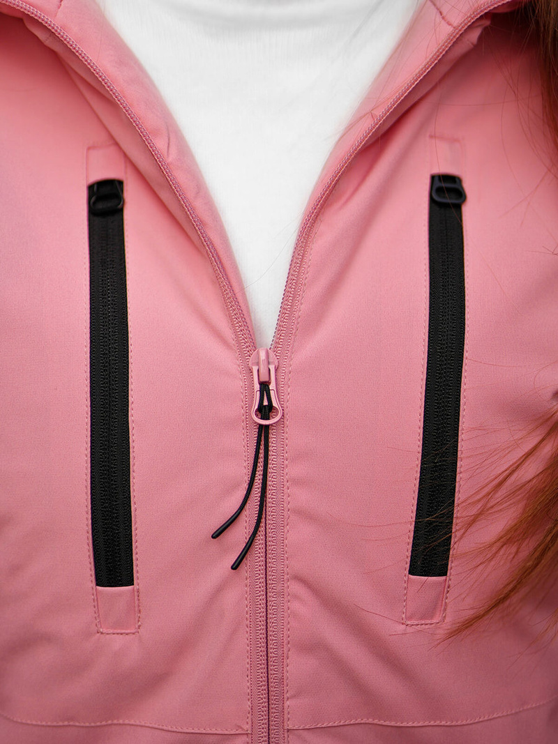 Dámska zimná bunda Svetlo ružová OZONEE JS/HH012/25Z