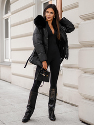 Dámska bunda čierna OZONEE JS/16M9206/392