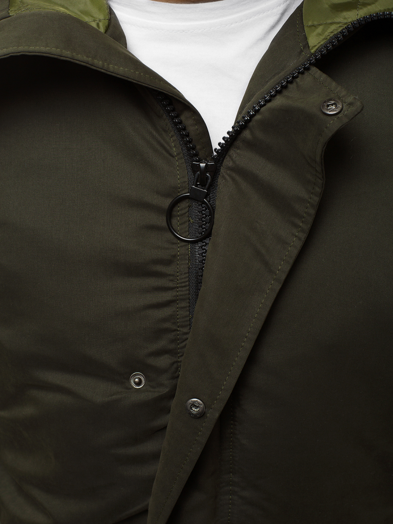 Pánska Bunda Tmavo-Zelená OZONEE JS/2019005