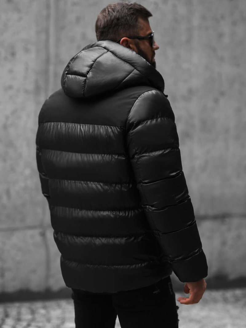 Pánska Bunda Čierna OZONEE JS/M8110/392