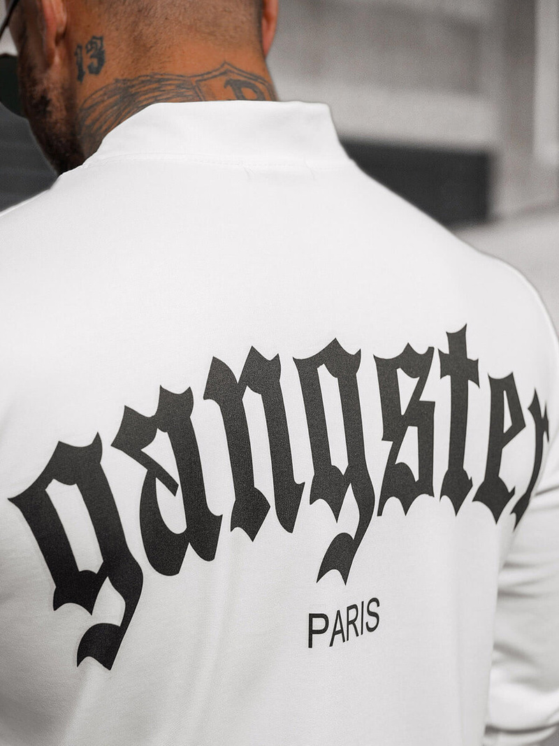 Pánska Mikina Biela OZONEE O/B7548