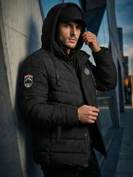 Pánska Bunda Čierna OZONEE JS/31M5081/392