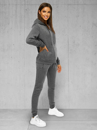 Dámska dvojdielna tepláková súprava grafitová OZONEE JS/CKW02