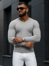 Pánsky Sveter Sivý OZONEE NB/MMB601/2Z