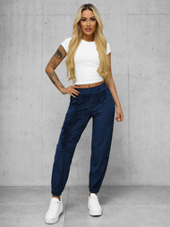 Dámske Velúrové Tepláky Námornícke Modré OZONEE JS/92K528/66