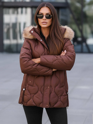 Dámska bunda Čokoláda OZONEE JS/5M3226/158Z