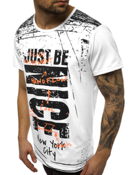 Pánske Tričko Biele OZONEE JS/KS1983