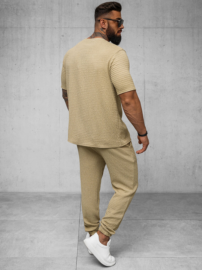 Pánske Tričko Camelový OZONEE O/Y960T