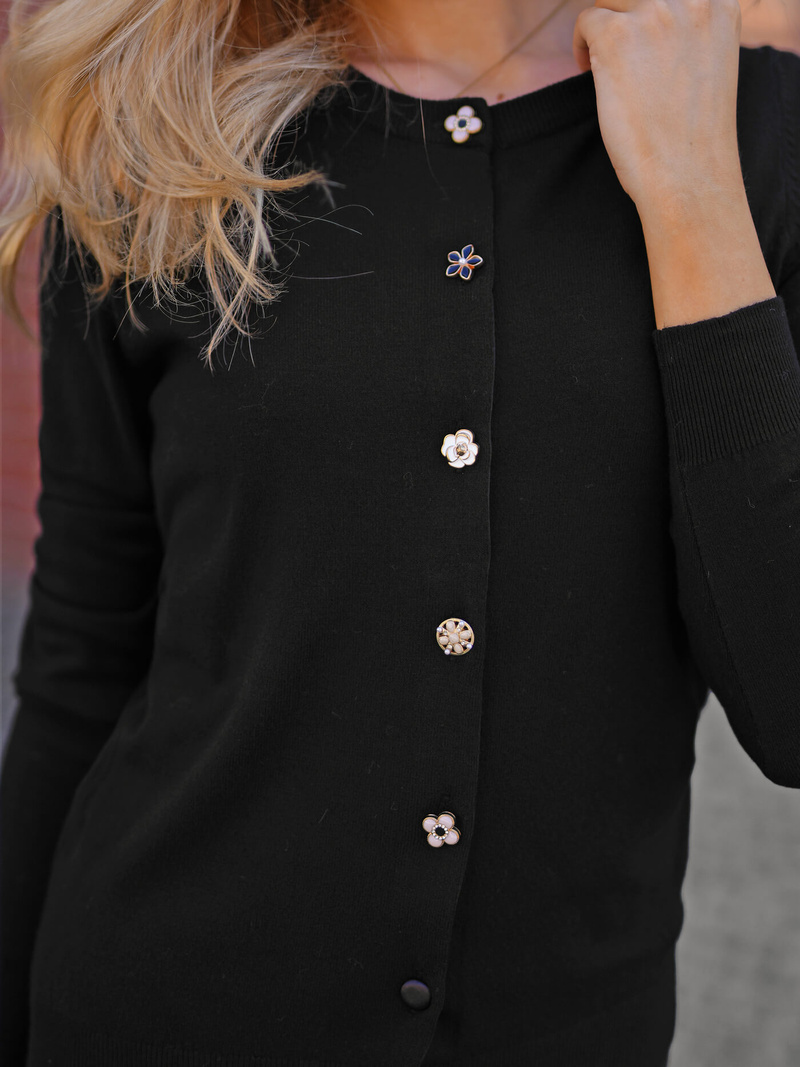 Dámsky Sveter Čierny OZONEE JS/53B5210/3