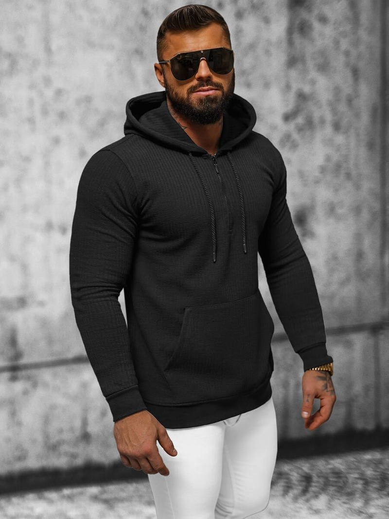 Pánska Mikina Čierna OZONEE O/TB2273