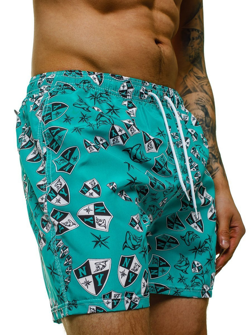 Pánske kúpacie šortky zelené OZONEE JS/ST067