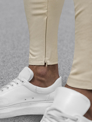 Pánske Chino Nohavice Béžové OZONEE DJ/3300