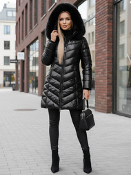 Dámska bunda čierna OZONEE JS/16M9100/392Z