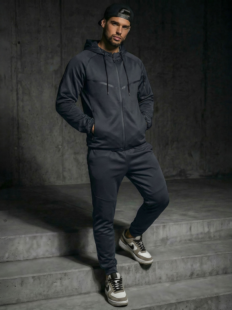 Pánska Tepláková Súprava Námornícka Modrá OZONEE JS/8C1966/25