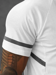 Pánske Tričko Biele OZONEE JS/S150/1Z