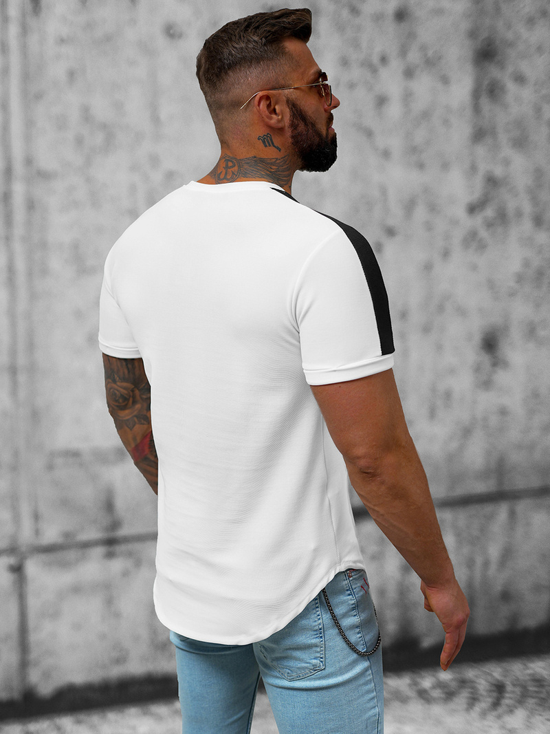 Pánske Tričko Biele OZONEE O/P1267