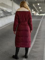 Dámska bunda bordový OZONEE JS/16M9168/06