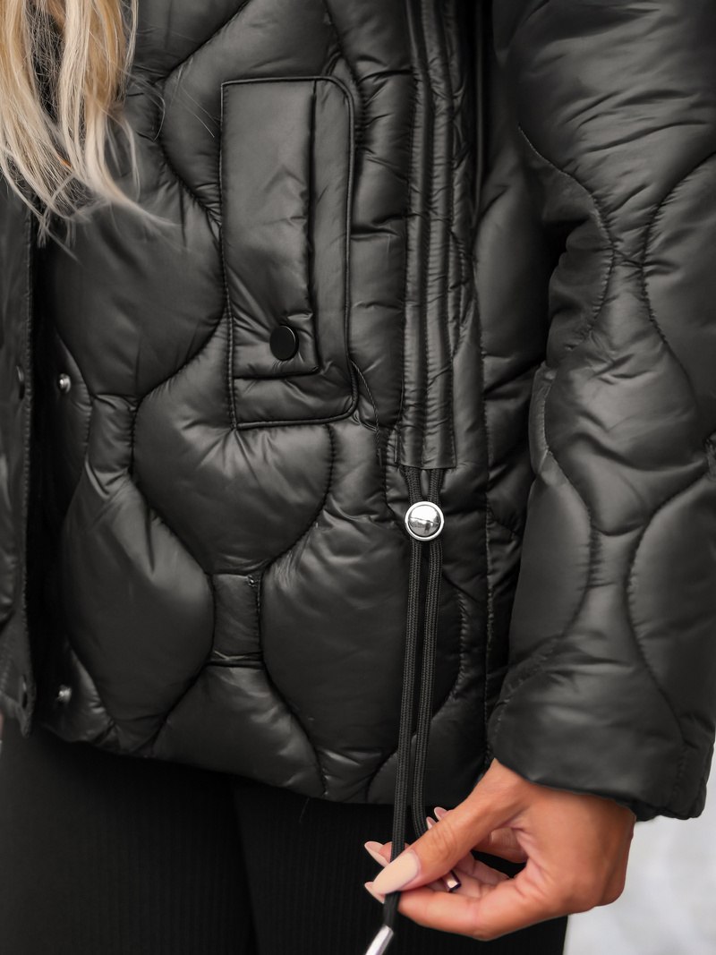 Dámska bunda Čierno-Hnedá OZONEE JS/5M3226/392A