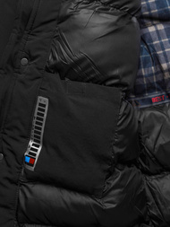 Pánska Bunda Čierna OZONEE JS/5M718/392