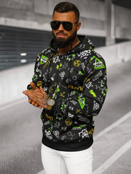 Pánska Mikina Čierna OZONEE JS/8B1186/3