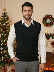 Pánsky Sveter Čierny OZONEE NB/MM6005/4Z