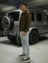 Pánske džínsy Svetlo Modré OZONEE O/EM8889Z