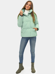 Dámska zimná bunda mentolová OZONEE JS/M23062/236
