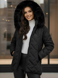 Dámska bunda čierna OZONEE JS/16M9296/392Z