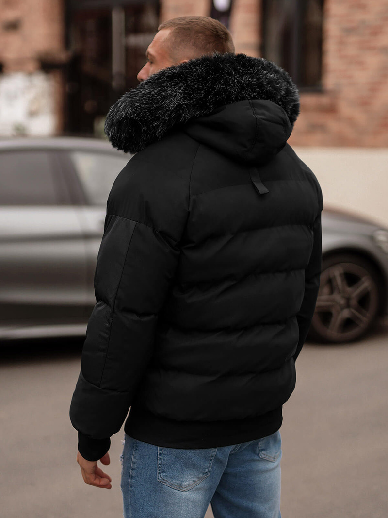 Pánska Bunda Čierna OZONEE O/M798Z