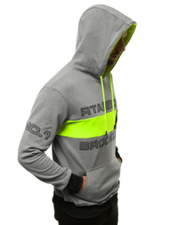 Pánska Mikina Sivá OZONEE JS/DD20131