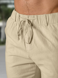 Pánske chino kraťasy béžové OZONEE TMK/DC809/5Z