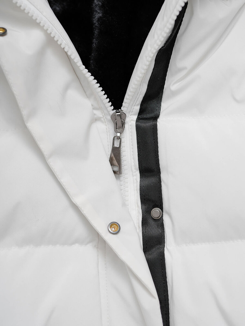 Dámska bunda biela OZONEE JS/5M3233/281