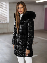 Dámska Bunda Čierna OZONEE JS/16M9120/392Z